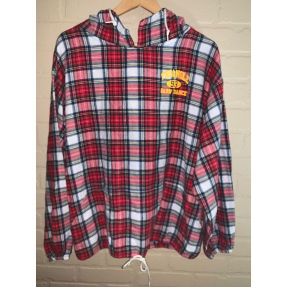 ‎Vintage 90’s Oversized Hooded Flannel Large